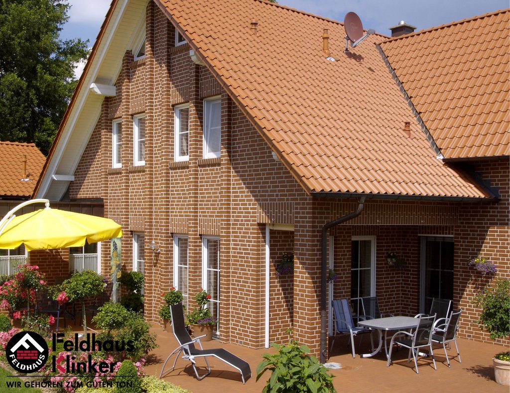 Клинкерная фасадная плитка Feldhaus Klinker R440 Carmesi senso рельефная NF9, 240*9*71 мм