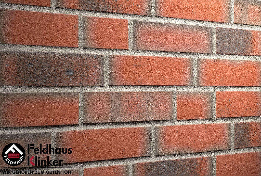 Клинкерная фасадная плитка Feldhaus Klinker R788 planto ardor venito NF9, 240*9*71 мм