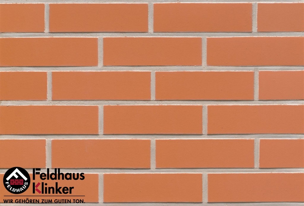 Фасадная плитка ручной формовки Feldhaus Klinker R220 terracotta liso NF14, 240*14*71 мм