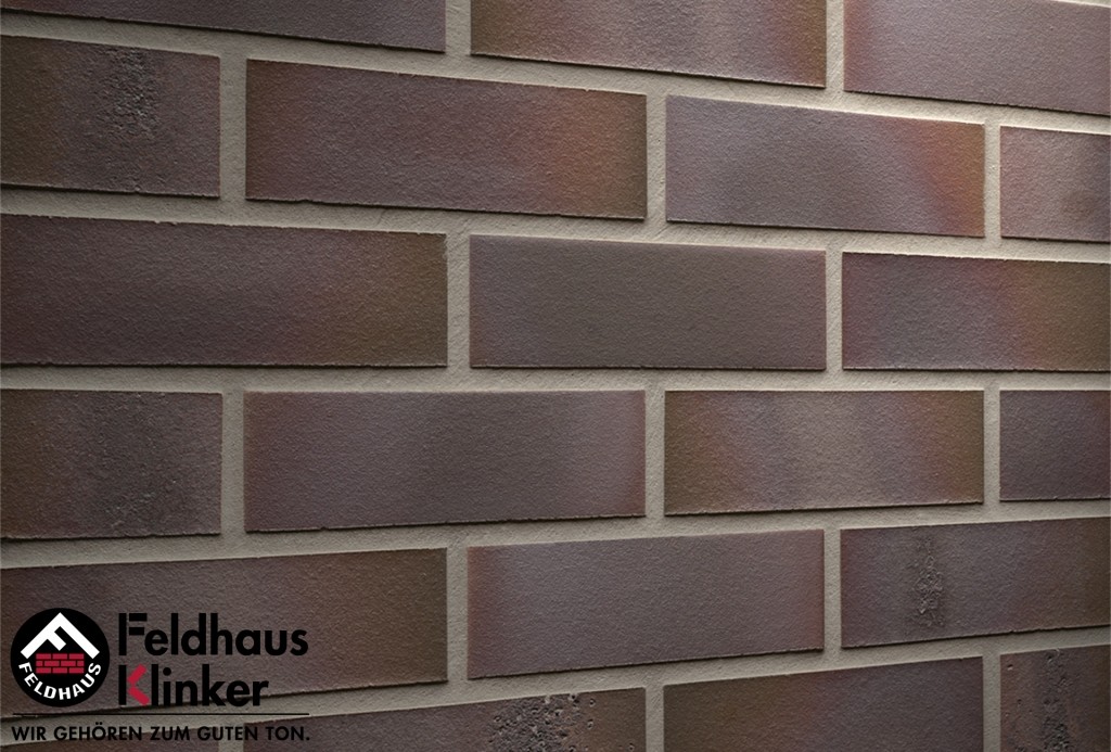 Фасадная плитка ручной формовки Feldhaus Klinker R581 salina carmesi maritimo NF14, 240*14*71 мм