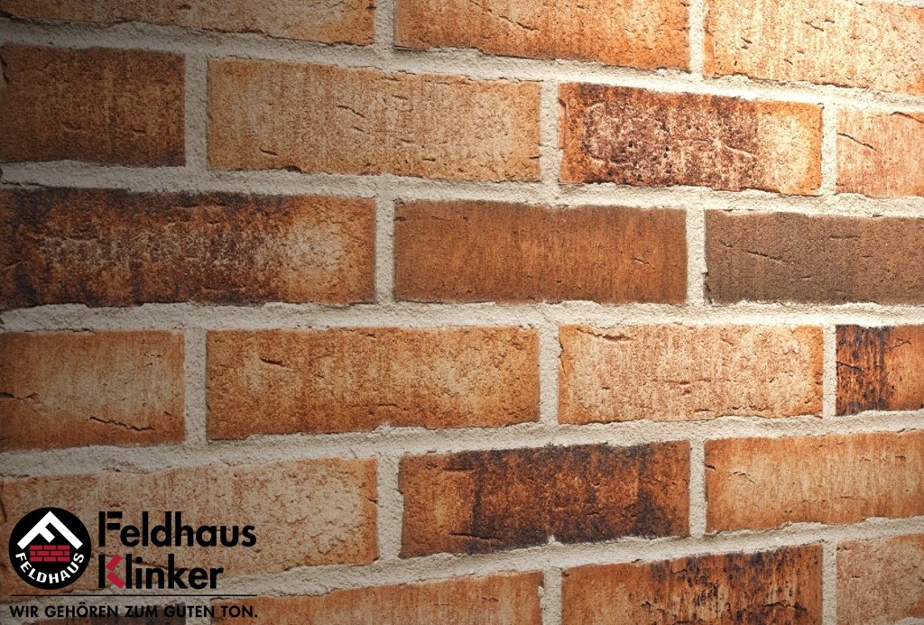 Фасадная плитка ручной формовки Feldhaus Klinker R665 Sintra sabioso binaro NF14, 240*14*71 мм